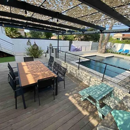 De Villa, Avec Piscine Confort, 2km De La Plage. ラ・セーヌ・シュル・メール